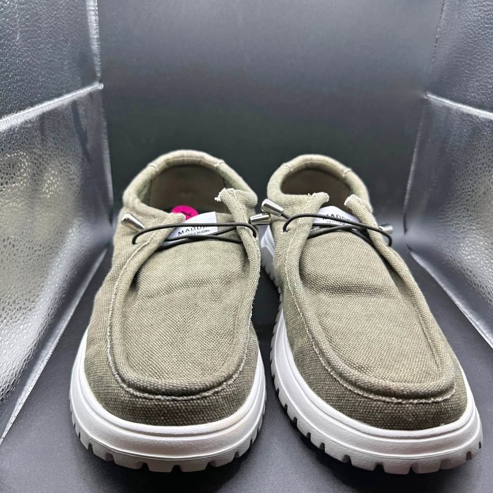 Steve Madden Slip On Men's Loafers - Khaki Sage Green New W/Tags